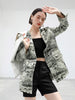 DEAT Woman Jackets Cardigan Burrs Thin Printing Full Sleeve  High Street Style Coat 2023 Autumn 15AN002