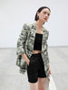 DEAT Woman Jackets Cardigan Burrs Thin Printing Full Sleeve  High Street Style Coat 2023 Autumn 15AN002