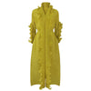 DEAT Woman Pleated Dress Oversized Elastic With Sashes Ruffles Long Sleeve Lapel Casual Style 2023 Spring Clothing HT675