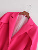 [DEAT] Women Blazer Lace-up Temperament Elegant Lapel Long Sleeve Loose Fit Jacket Tide Autumn   2023 13DA3073