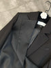 DEAT women's blazer solid color long sleeve notched irregular loose straight jackets female tide summer 2023 11C400