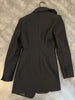 DEAT women's blazer solid color long sleeve notched irregular loose straight jackets female tide summer 2023 11C400