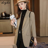 DOGHC minimalist Long women's suits, loose women's occupations, small fresh, light and luxurious temperament, all-match 220