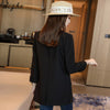 DOGHC minimalist Long women's suits, loose women's occupations, small fresh, light and luxurious temperament, all-match 220