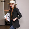 DOGHC minimalist Long women's suits, loose women's occupations, small fresh, light and luxurious temperament, all-match 220