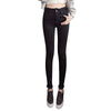 High Waist Pencil Skinny Jeans Stretch Women Denim Pants European style ladies fringe tassel Light Dark Blue white Black