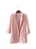 New Office Lady Women's Blazer Spring Large Size Pockets Basic Tops Casual Fashion Blazers Female Coats
