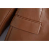 DUOPERI Faux Leather Blazer Women Elegant Long Sleeves Double breasted  Office Lady Suit Female  Blazer Suit veste femme