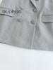 DUOPERI Women With Pockets Solid Double Breasted Blazer Vintage Long Sleeves Notched Neck Female Chic Lady Outfits