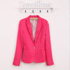 Blazer Feminino New Arrival Women Single Button Casual Blazers and Jackets Plus Size Candy Colors Ladies Office Coats