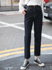 Dark Blue Straight Jeans Women's Summer Thin High Waist Capri Pants Spring And Autumn Small 2022 Style