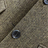 Dark Brown Woolen Blazer Women Autumn/Winter 2023 Korean Herringbone Thick Padded Suit Jacket Lady Outerwear M1494