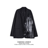 Dark Series Gothic Graffiti Loose Coat for Men Women Ins Fashionable Casual Couple Suit Women Clothing Blazer for Men Women