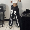 Darlingaga Streetwear Skeleton Printed Punk Women Jeans Harajuku Loose Goth Pants Hip Hop Baggy Jeans Denim Trousers Clothes