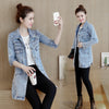 Denim Shirts Women 2022 Autumn Jeans Blouses Big Plus Size S~4XL 5XXXXXL Ladies Tops Tunics Long Chemise Femme Blusas Mujer