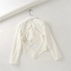 Design Sense Jacket Strap Design Short Small Suit Women's Spring Slim and Thin Solid Color Suit Star with The Same Top
