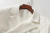 Design Sense Jacket Strap Design Short Small Suit Women's Spring Slim and Thin Solid Color Suit Star with The Same Top