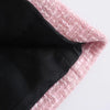DiYiG WOMAN Fall 2023 women's wear European and American style pink stitching slim fit all-match suit jacket