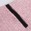 DiYiG WOMAN Fall 2023 women's wear European and American style pink stitching slim fit all-match suit jacket