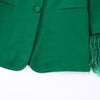 DiYiG Women 2023 Feathered Straight Blazer Retro Pocket Long Sleeve Single Breasted Female Outerwear Top Mujer