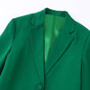 DiYiG Women 2023 Feathered Straight Blazer Retro Pocket Long Sleeve Single Breasted Female Outerwear Top Mujer