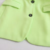 DiYiG Women 2023 Slim Fit Blazer Retro Flap Pockets Long Sleeve Single Breasted Chic Top Female Outerwear Mujer