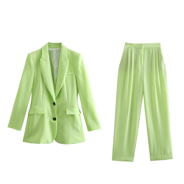DiYiG Women 2023 Slim Fit Blazer Retro Flap Pockets Long Sleeve Single Breasted Chic Top Female Outerwear Mujer