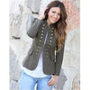 Double Breasted Blazer Women Jackets Long Sleeve Row Buckle Self-cultivation Suit Loose Coat Pattern Style Femme Mujer