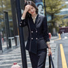 Double Breasted Green Skirt Suit Autumn Women 2022 Korean Casual Blazer Oversize Mini Skirt Office Elegant Skirt Suit