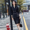 Double Breasted Green Skirt Suit Autumn Women 2022 Korean Casual Blazer Oversize Mini Skirt Office Elegant Skirt Suit