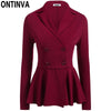 Double Breasted Slim Waist Pleated Blazers Women Plus Size V Neck Long Sleeve Fashon Tops 2022 Spring Casual Office Lady Jacket