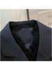 Double-breasted Long-sleeve Suit Jacket Women's Spring And Autumn Simple Style Lace Design Temperament Small Suit Top Female