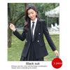 Double-breasted Suit Skirt Two-piece Female Autumn High-end Sense of Suit Temperament Loose School Uniform Female