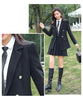 Double-breasted Suit Skirt Two-piece Female Autumn High-end Sense of Suit Temperament Loose School Uniform Female