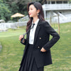 Double-breasted Suit Skirt Two-piece Female Autumn High-end Sense of Suit Temperament Loose School Uniform Female