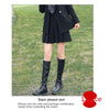 Double-breasted Suit Skirt Two-piece Female Autumn High-end Sense of Suit Temperament Loose School Uniform Female