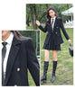 Double-breasted Suit Skirt Two-piece Female Autumn High-end Sense of Suit Temperament Loose School Uniform Female