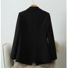 Double-breasted Women's Blazer Streetwear 2022 Spring autumn Slim Long-sleeved Lady Suit Outwear Black Casual Female Blazer Coat