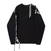 Drawstring Harajuku Loose Unisex Sweaters Autumn Winter Retro Gothic Pullover Men Y2K Street Leisure Trend Joker Couple Sweater