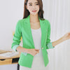 Women Korean Spring Long Sleeve Small Suit Slim Solid Color Jacket Striped Casual Suit Female Mujer Blazers Tops MZ2282
