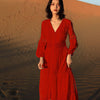 Dress 2022 autumn style slim long sleeve Platycodon grandiflorum French white fairy dress long skirt beach skirt