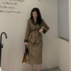 Dress Sets Women Business Chic Vintage Elegant Office Lady Outfits 2 Piece Korean Pencil Skirts Suit Blazer Fall Female
