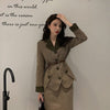 Dress Sets Women Business Chic Vintage Elegant Office Lady Outfits 2 Piece Korean Pencil Skirts Suit Blazer Fall Female