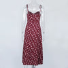 Dress Women Floral print sexy bodycon high split dress Women sleeveless short dress Party club elegant vestidos 2022