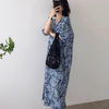 Dress Women Simple Floral Summer All-match Leisure Casual Ulzzang Chic  Mid-calf Puff-sleeve Sundress Holiday Harajuku