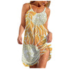 Dresses For Women's  Sexy Sleeveless Striped Print Hem Print Loose Beach Dress Vestidos Verano Maxi Pull Long Prom 2022