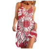 Dresses For Women's  Sexy Sleeveless Striped Print Hem Print Loose Beach Dress Vestidos Verano Maxi Pull Long Prom 2022