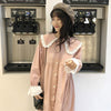 Dresses Women Trendy Korean Style Casual Loose Students Streetwear Solid High Waist Comfortable Elegant Simple All-match Ins