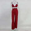 New Arrival Fashion V-neck Rompers Womens Jumpsuit Sexy Crop Top Bodysuit Women Jumpsuit Skinny Playsuit Overalls