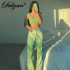Dulzura Tie Dye Print Women High Waist Wide Leg Jeans Loose Casual Streetwear 2022 Summer Trousers Bottoms Pants Vintage Y2K